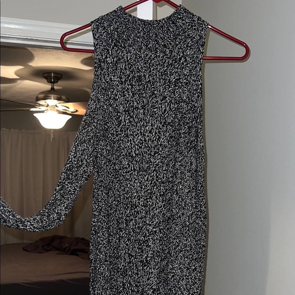 Express Monochrome Long Sleeve Dress